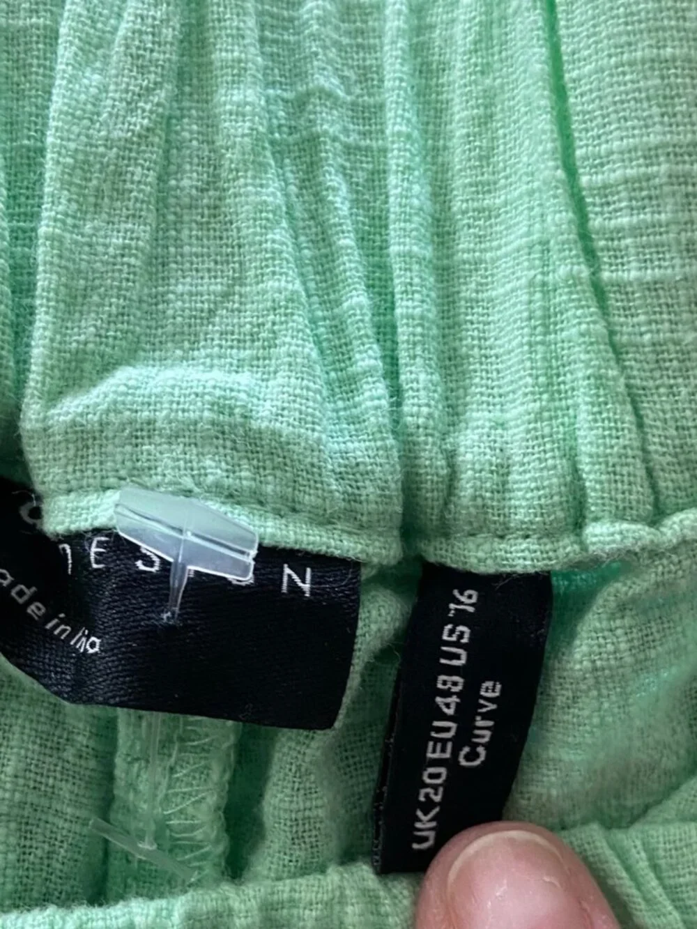 Asos Design Gauzy Pull-On Shorts Green Size 16 Summer Beach Vacation Resortwear